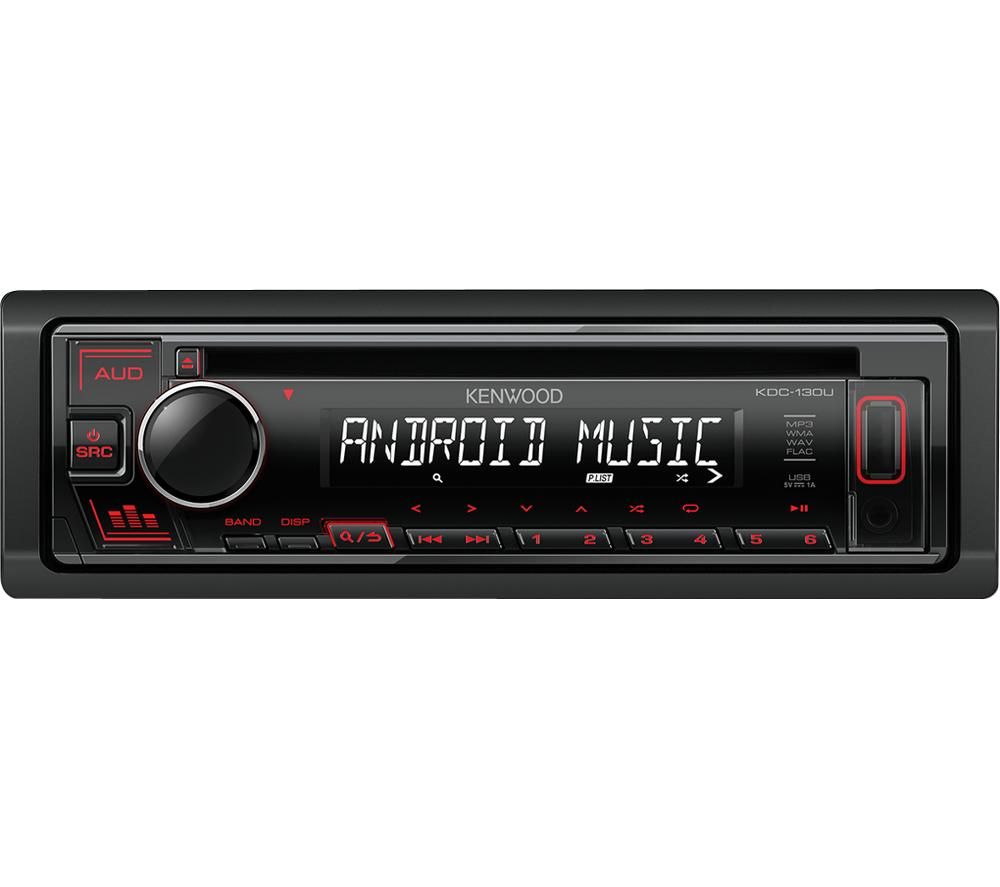 KENWOOD KDC 130UR CD Car Receiver - Black, Black