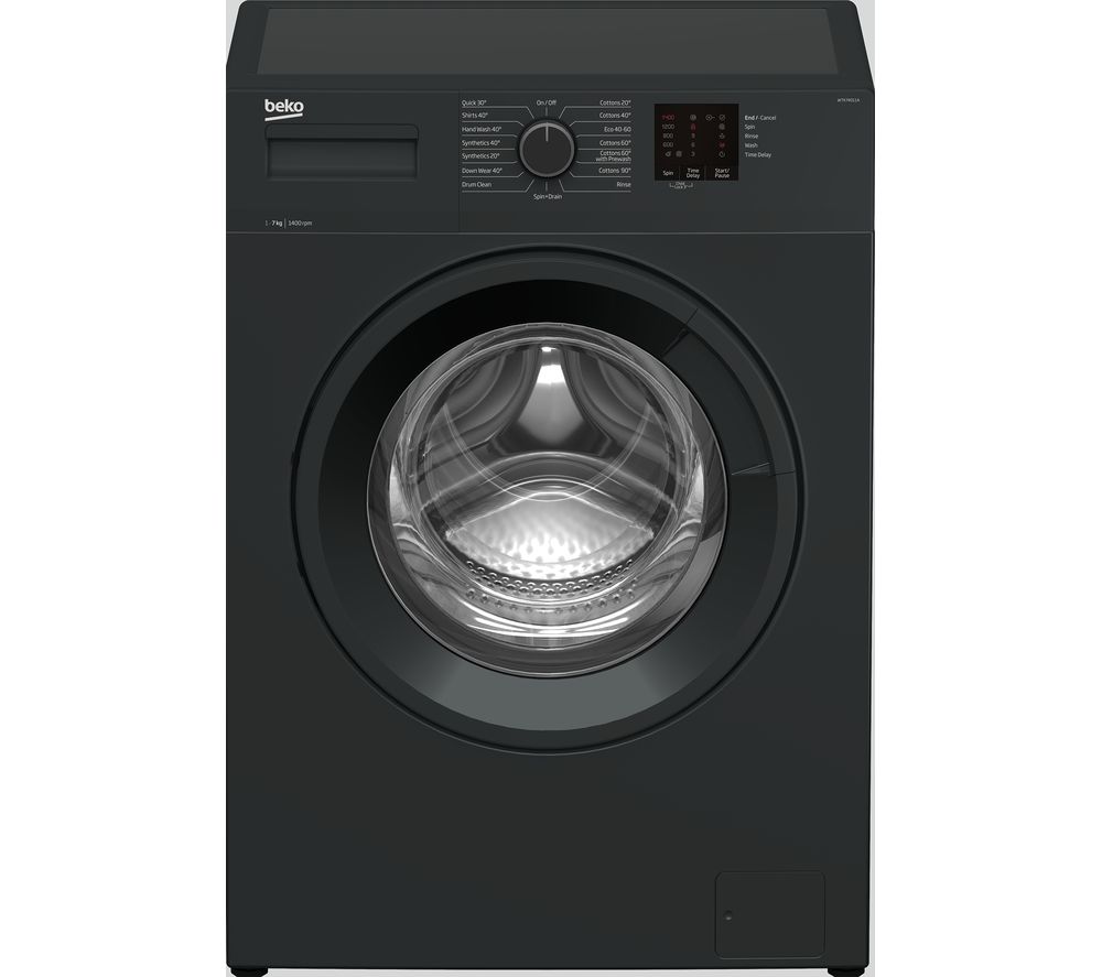 BEKO WTK74011A 7 kg 1400 Spin Washing Machine - Anthracite, Anthracite