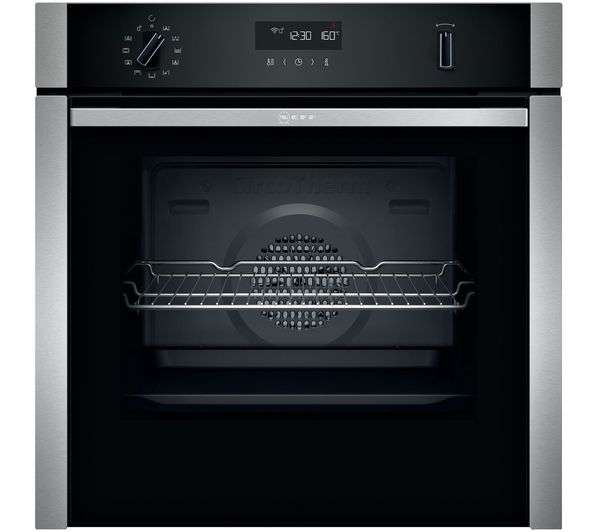 Neff Slidehide N50 B6ach7hh0b Electric Pyrolytic Smart Oven Stainless Steel