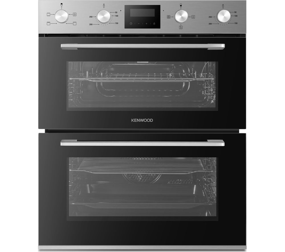 KBUDOX21 Electric Built-under Double Oven - Black & Stainless Steel