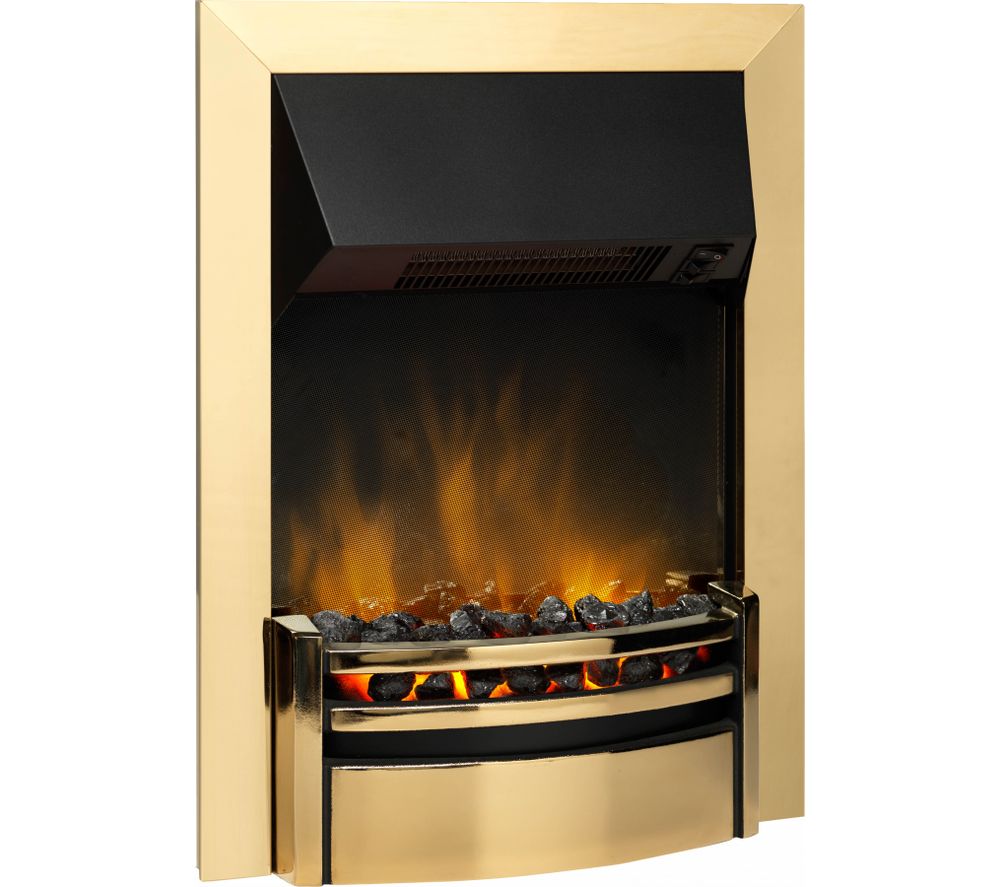 DIMPLEX Kansas KNS20 Electric Fireplace - Brass & Black