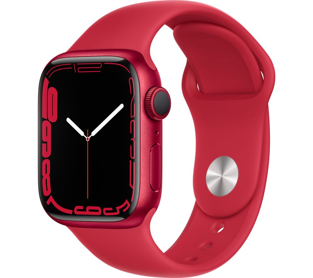 APPLE Watch Series 7 - (PRODUCT)RED Aluminium with (PRODUCT)RED Sports Band, 41 mm