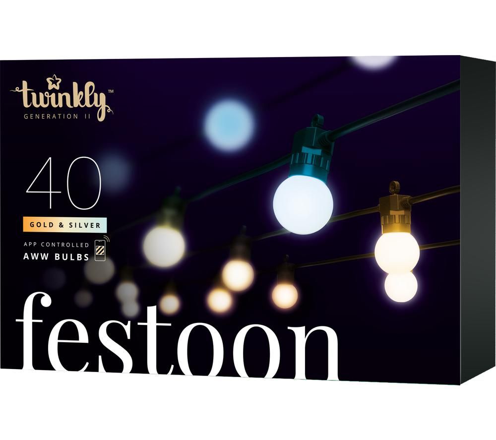 Festoon Generation II Smart AWW LED Light String - 40 Bulbs