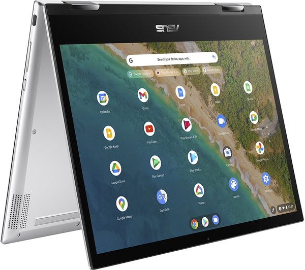 Image of ASUS Flip CM3200MT 12" 2 in 1 Chromebook - MediaTek MT8192, 128 GB eMMC, Grey