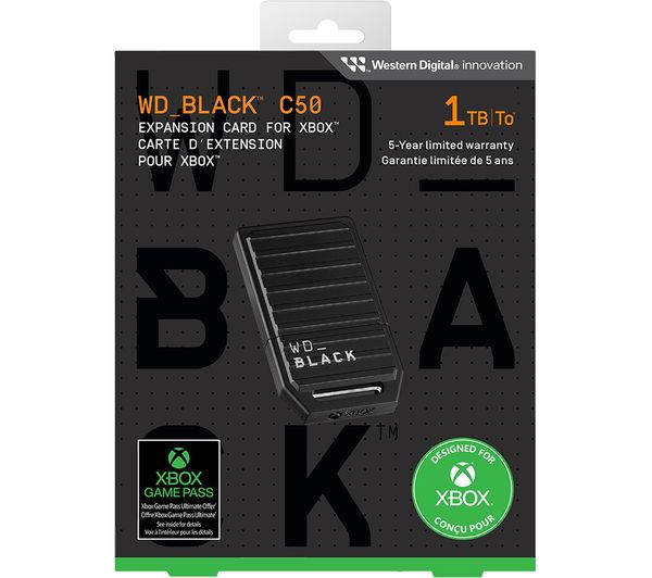 Wd Black C50 Expansion Card For Xbox Series X S 1 Tb Black