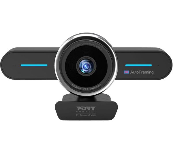 Port Designs 902003 4k Ultra Hd Webcam Black