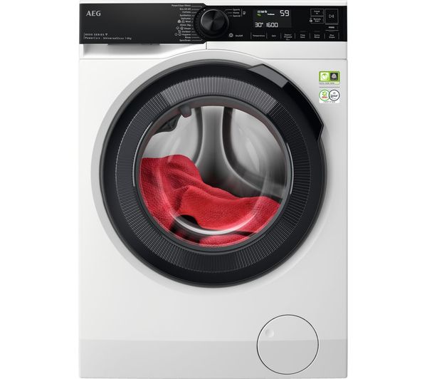 AEG 8000 PowerCare LFR84866UC WiFi-enabled 8 kg 1600 Spin Washing Machine - White
