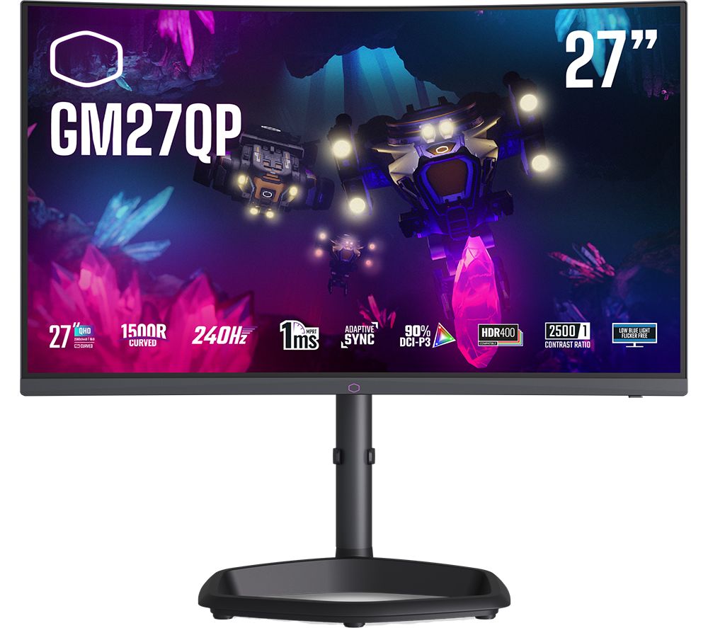 CMI-GM27QP-EK Quad HD 27" Curved VA LCD Gaming Monitor - Black