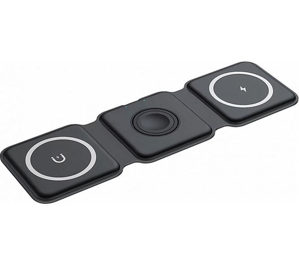 Groov E Triton Gvwc10bk 3 In 1 Wireless Charging Pad