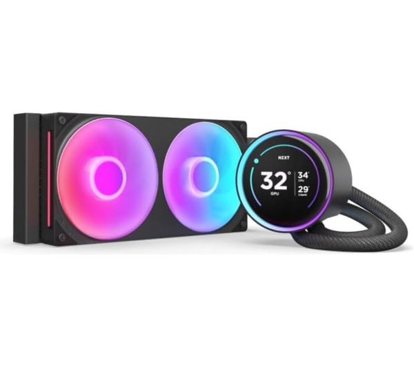 An image of NZXT Kraken Elite 240 RGB 240 mm Liquid CPU Cooler 2000 RPM - RGB LED, Black