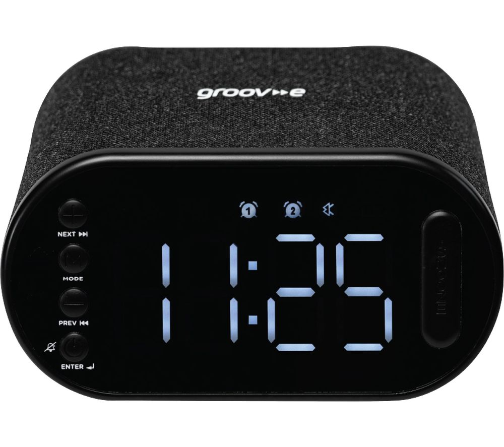 Atlas II GVCR06BK FM Bluetooth Clock Radio - Black
