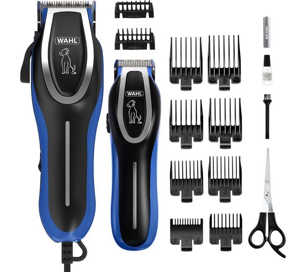 Wahl Complete Groom Pet Clipper Trimmer Kit Blue Black