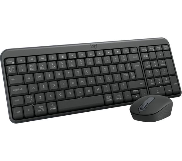 Logitech Mk250 Wireless Keyboard Mouse Set Graphite