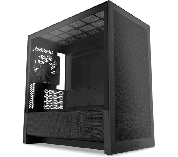 An image of NZXT H3 Flow microATX Mid-Tower PC Case - Black