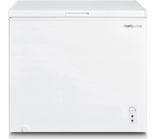 An image of MONTPELLIER MDACF194W Chest Freezer - White