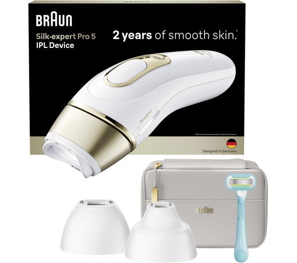 An image of BRAUN Silk-expert Pro 5 PL5351 IPL Hair Removal System - White