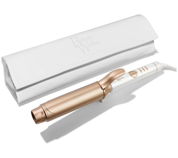 BEAUTY WORKS Professional 45 mm Curling Tong - White & Gold
