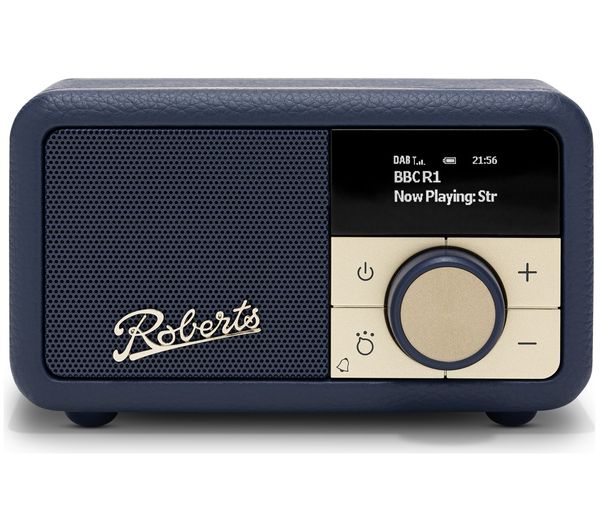 An image of ROBERTS Revival Petite 2 DAB+/FM Retro Bluetooth Radio - Midnight Blue
