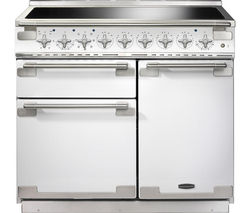 RANGEMASTER Elise 100 Induction Range Cooker - White & Chrome