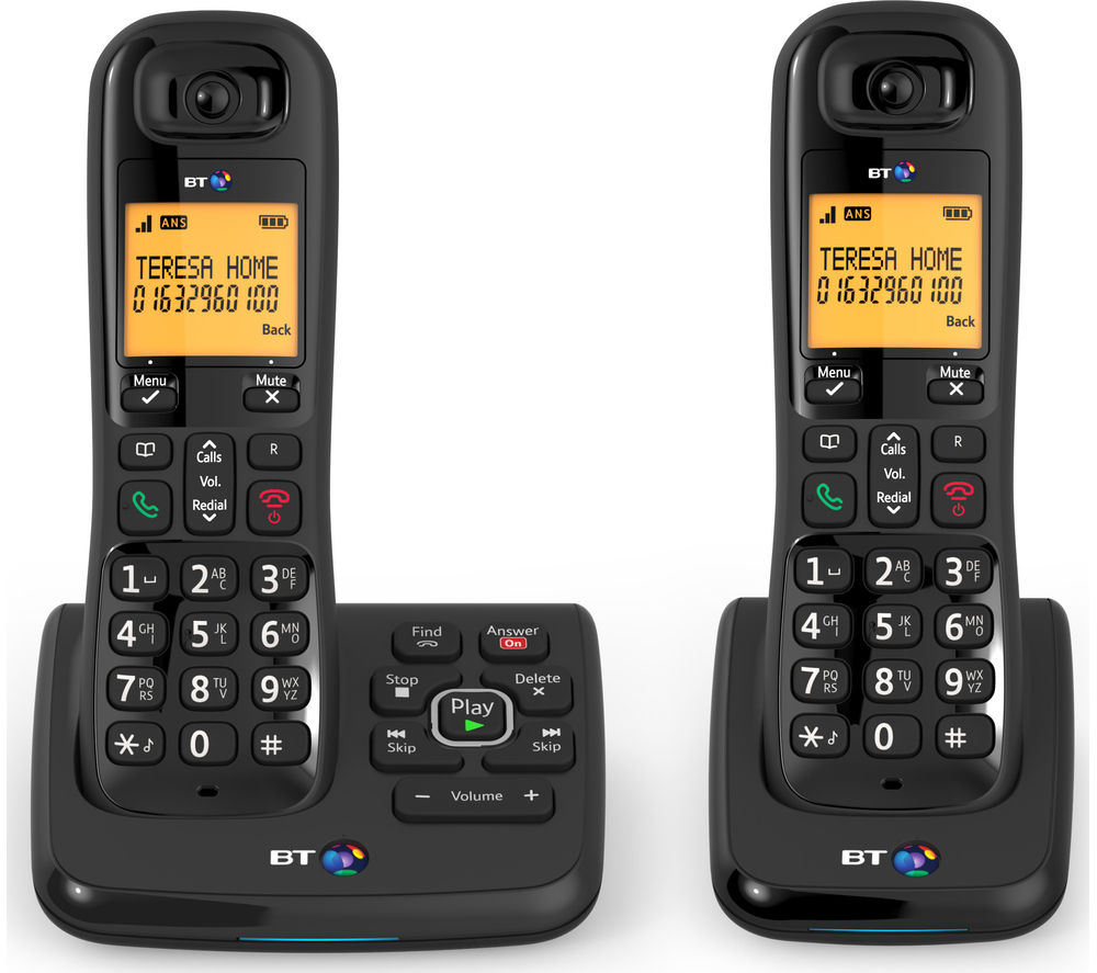 BT XD56 Cordless Phone with Answering Machine - Twin Handsets