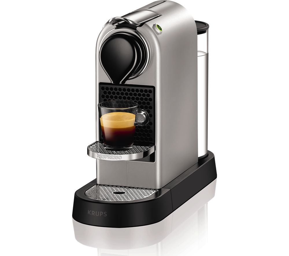 NESPRESSO by Krups CitiZ XN740B40 Coffee Machine – Silver, Silver