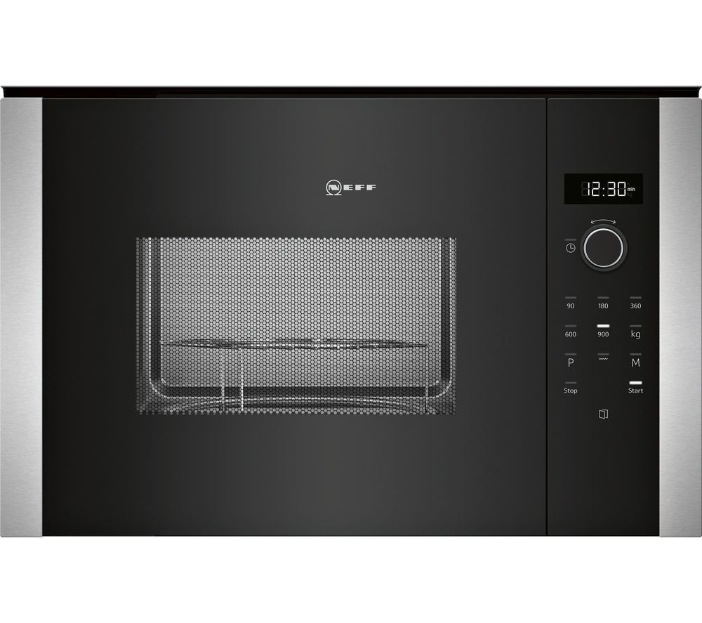 NEFF HLAGD53N0B Built-in Microwave with Grill – Black, Black