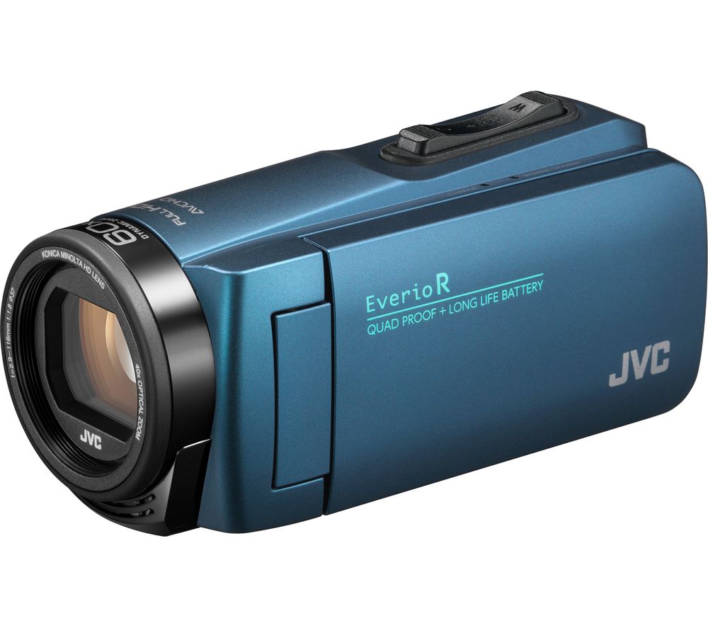 JVC GZ-R495AEK Camcorder – Blue, Blue