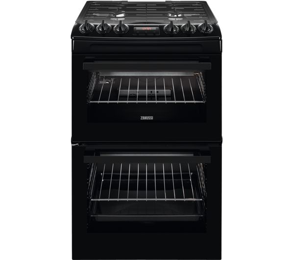 Zanussi Zcg43250ba 55 Cm Gas Cooker Black