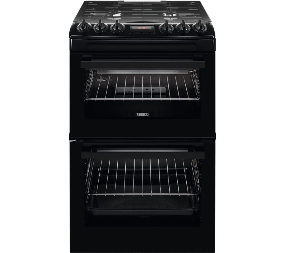 ZANUSSI ZCG43250BA 55 cm Gas Cooker - Black, Black