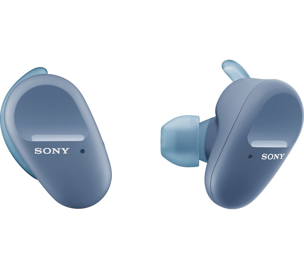 SONY WF-SP800N Wireless Bluetooth Noise-Cancelling Sports Earbuds - Blue