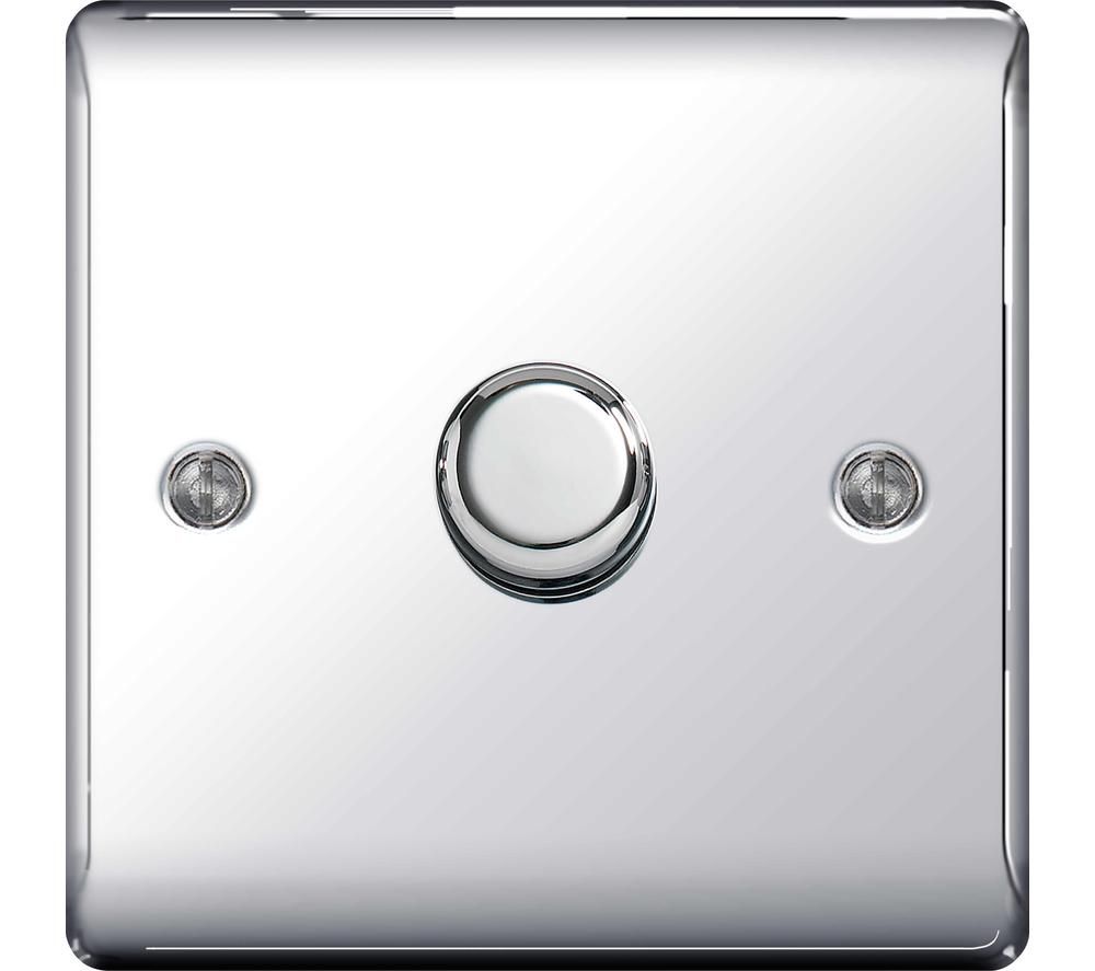 BG ELECTRICAL Decorative NPC81P-01 Rotary Dimmer - Polished Chrome