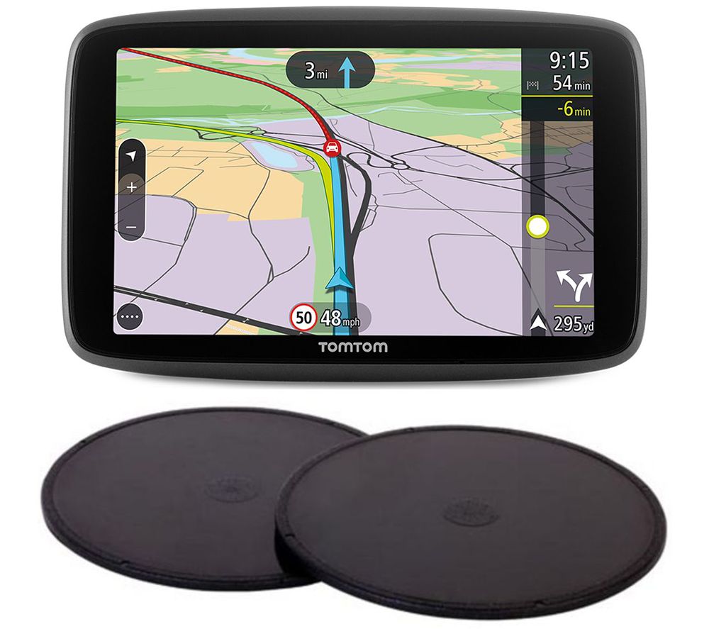 Buy TOMTOM GO Professional 6200 HGV 6" Full Europe Maps Sat Nav & Adhesive Dashboard Mount Disks