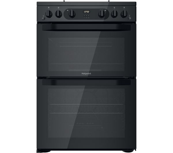 Hotpoint Hdm67g0cmb 60 Cm Gas Cooker Black