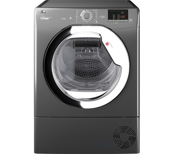 Image of HOOVER H-Dry 300 HLE C10DCER NFC 10 kg Condenser Tumble Dryer - Graphite