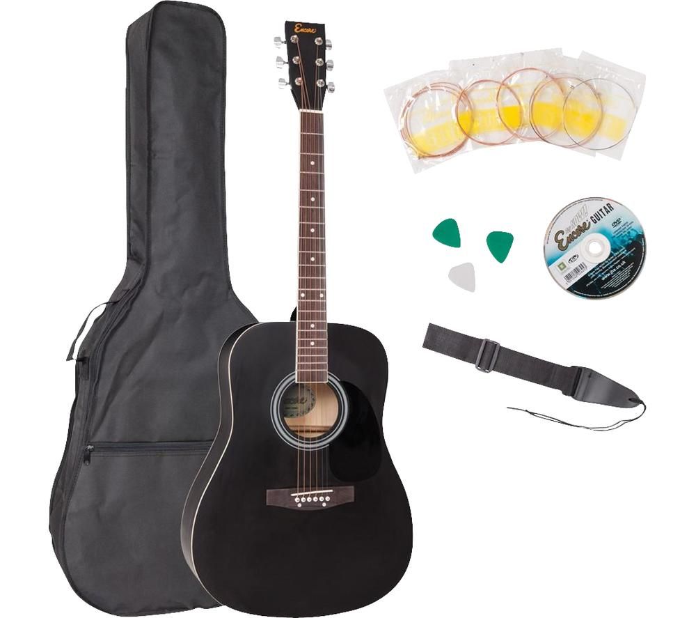 EWP-100BK Acoustic Guitar Bundle - Black