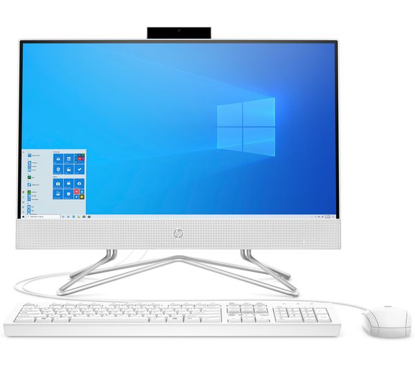 Image of HP 22-dd1002na 21.5" All-in-One PC - Intel® Core™ i3, 256 GB SSD, White