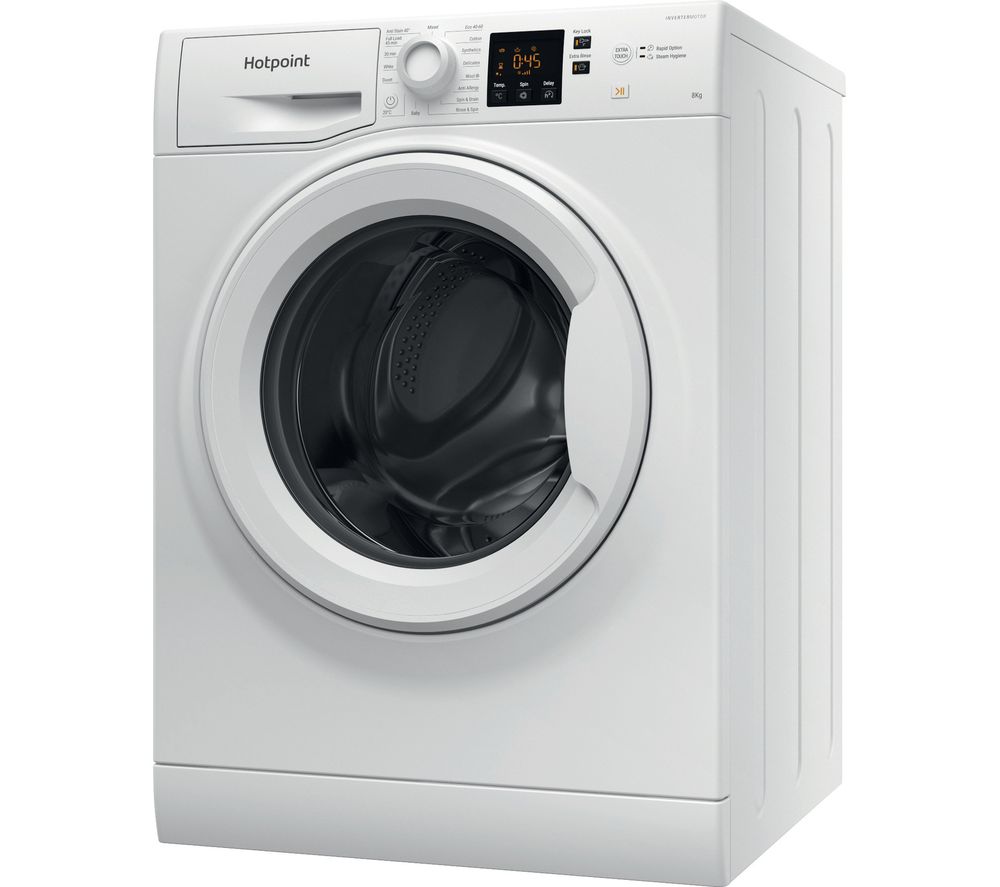 HOTPOINT NSWR 845C WK UK N 8 kg 1400 Spin Washing Machine White Fast