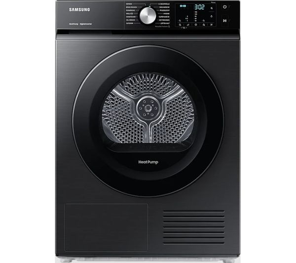 Image of SAMSUNG Bespoke Series 5+ OptimalDry DV90BBA245AB/EU 9 kg Heat Pump Tumble Dryer - Black