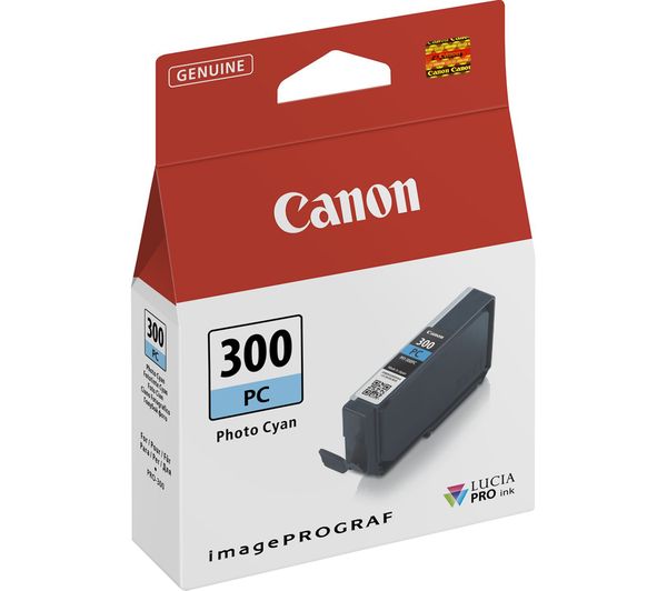 Canon Pfi 300pc Photo Cyan Ink Cartridge