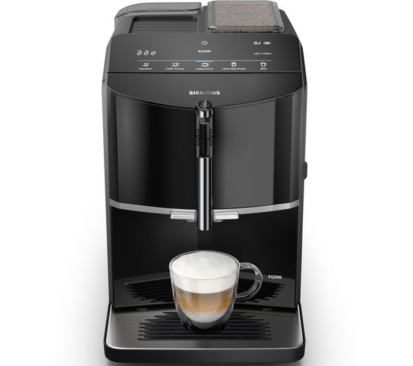 Siemens Tf301g19 Eq300 Bean To Cup Fully Automatic Freestanding Coffee Machine Piano Black