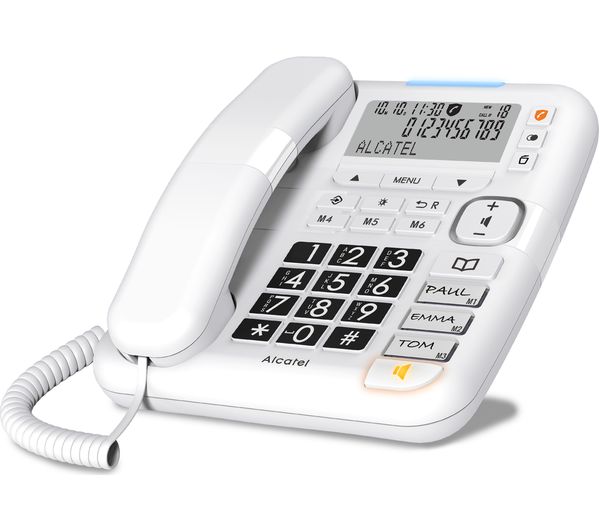 Alcatel Tmax 70 Corded Phone White
