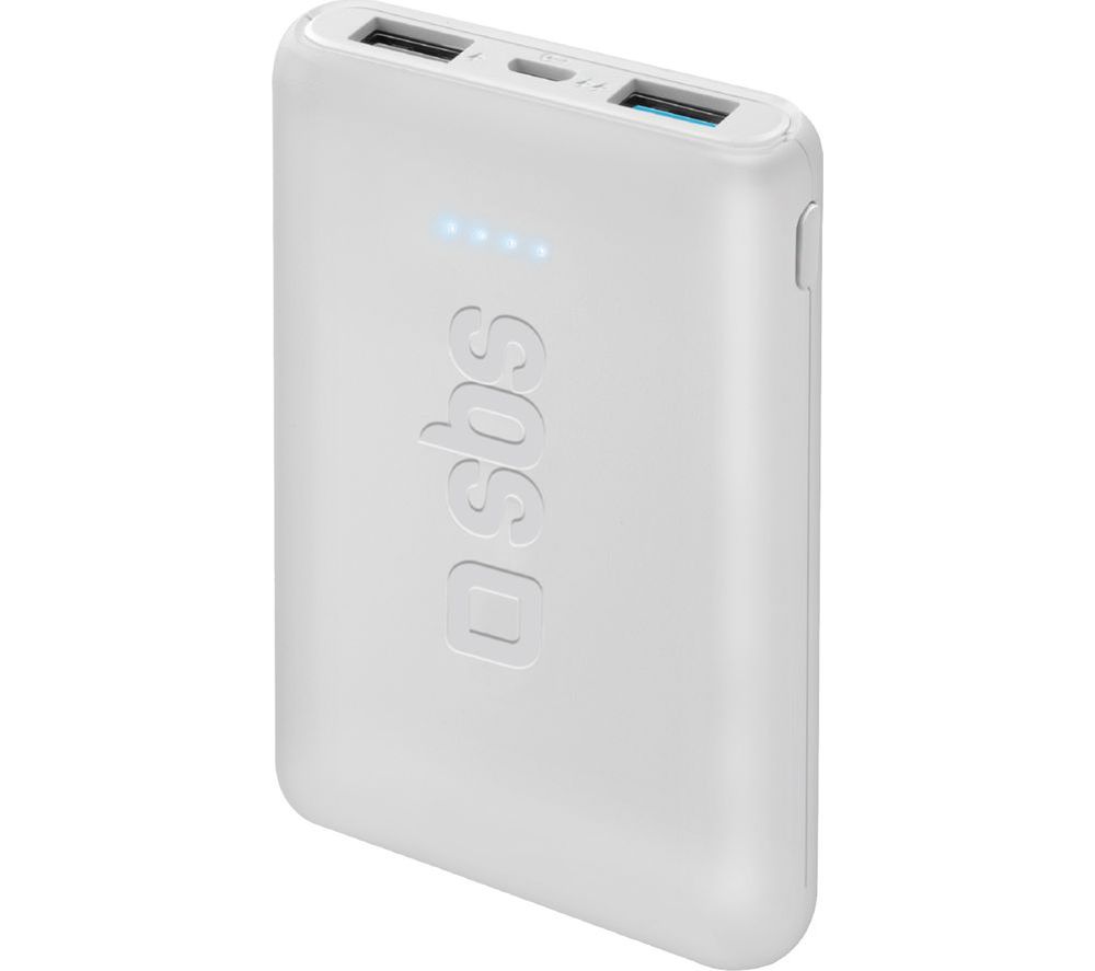 5000 mAh Power Bank - White