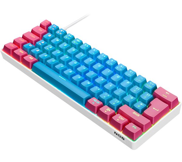 An image of NOS C-450 Mini Pro RGB Mechanical Gaming Keyboard - Lollipop