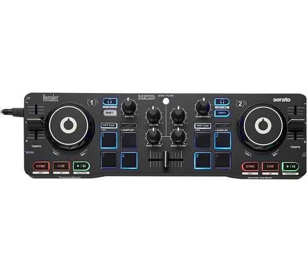 An image of HERCULES DJControl Starlight Audio Controller - Black