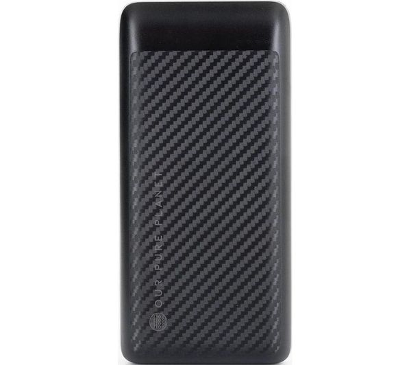 OUR PURE PLANET 20000 mAh Portable Power Bank - Black