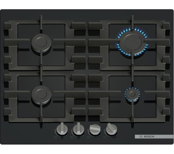 Bosch Series 4 Pnp6b6k40 60 Cm Gas Hob Black