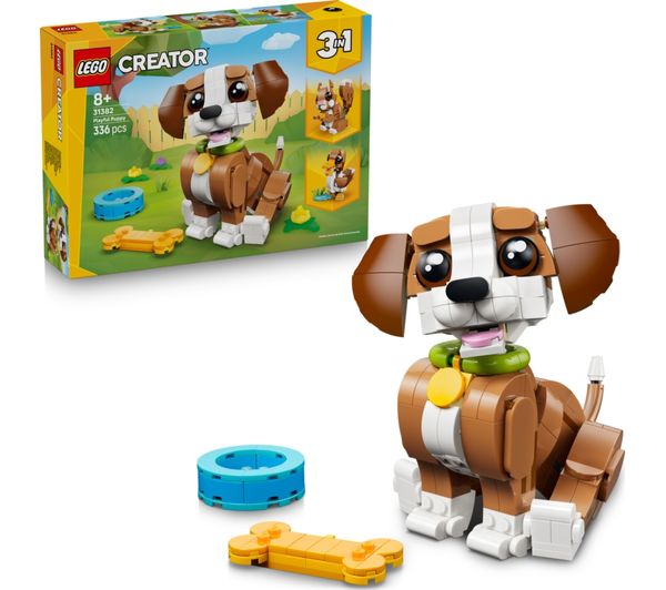 An image of LEGO Creator 31382 3-in-1 Cute Animals: Playful Puppy Dog Set