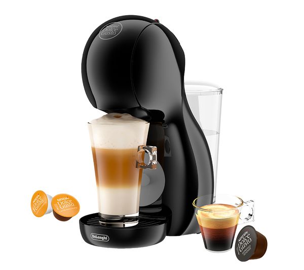 An image of DELONGHI by De'Longhi Piccolo XS EDG210.BGY Coffee Machine - Black Grey