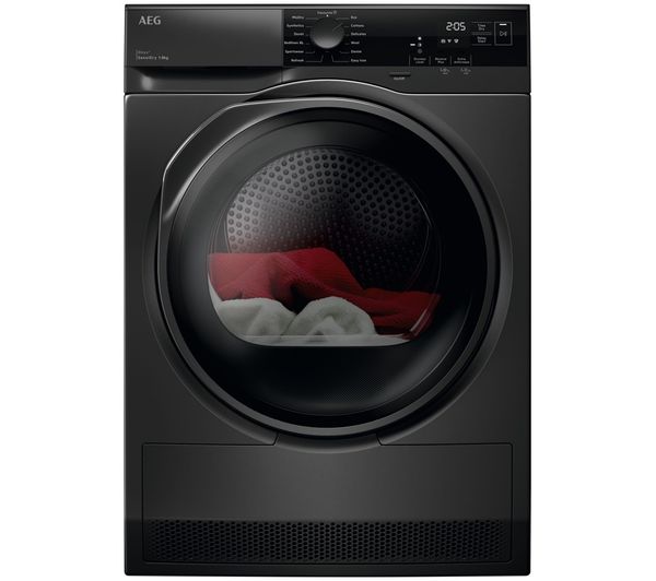 An image of AEG TO718AEU4B 8 kg Condenser Tumble Dryer - Onyx