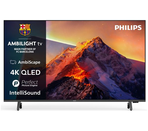 An image of PHILIPS Ambilight PQS8601 50" QLED 4K HDR Smart TV (2026) with Freely - 50PQS8601/05